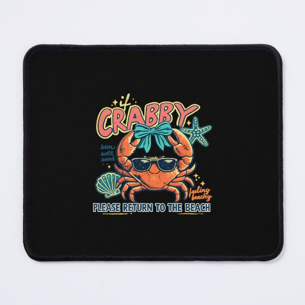 Item preview, if crabby please return to beach funny summer break vacation designed and sold by cass-vale-lab.
