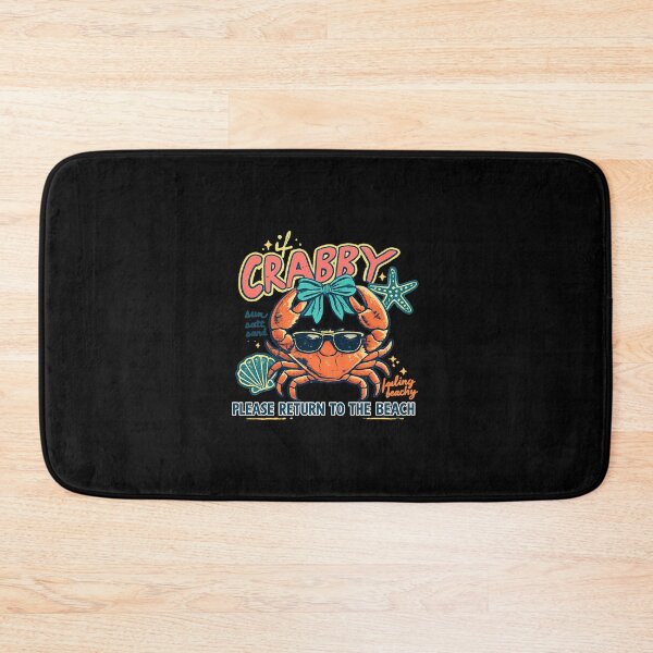 Item preview, if crabby please return to beach funny summer break vacation designed and sold by cass-vale-lab.
