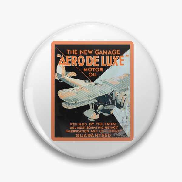 Item preview, Vintage Aero Deluxe Motor Oil designed and sold by QuayTradingCo.