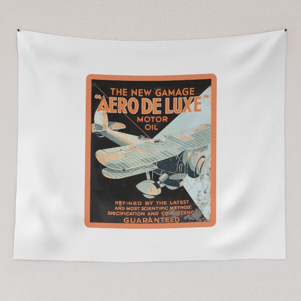 Item preview, Vintage Aero Deluxe Motor Oil designed and sold by QuayTradingCo.