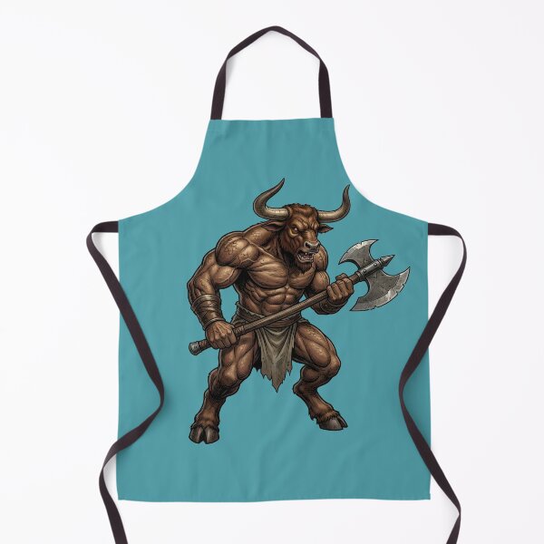 Item preview, Fantasy Minotaur Warrior Mythological Bull with Axe designed and sold by Utopian-Magic.