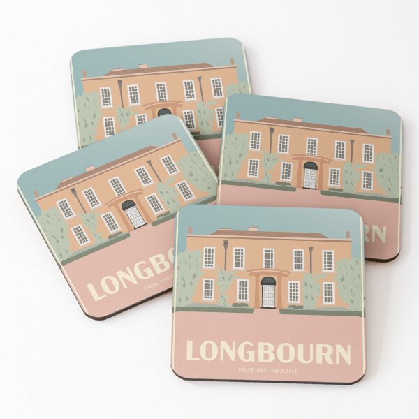 Item preview, Art Deco Longbourn from Pride and Prejudice Illustration designed and sold by MariOyama.