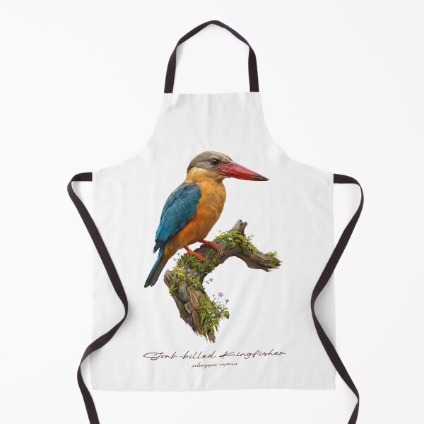 Item preview, Stork-billed Kingfisher on Mossy Branch designed and sold by Takeda-art.