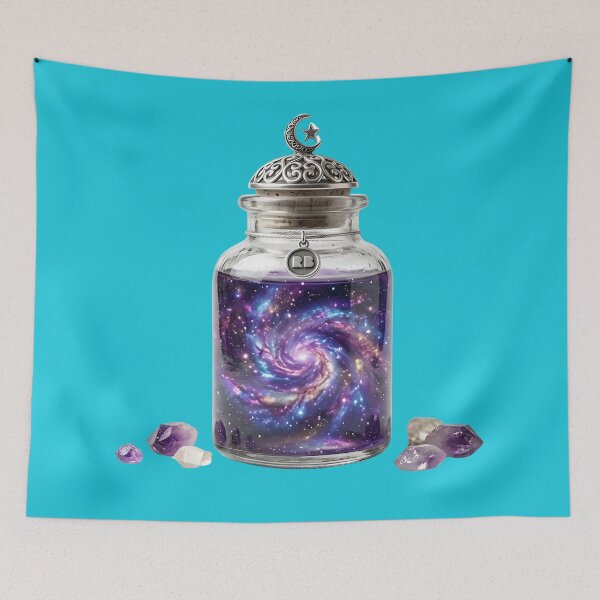 Item preview, Cosmic Galaxy in a Jar Space Nebula Universe Magic designed and sold by Utopian-Magic.