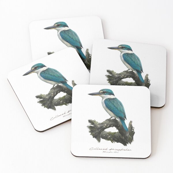 Item preview, Collared Kingfisher on Mangrove Root designed and sold by Takeda-art.