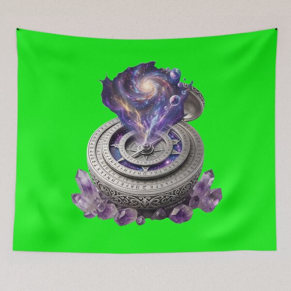 Item preview, Cosmic Astronomical Clock Galaxy Nebula Crystal Magic designed and sold by Utopian-Magic.