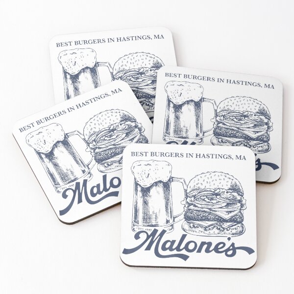 Item preview, Malone's Bar Best Burgers Hastings MA  designed and sold by Cardinsardina.