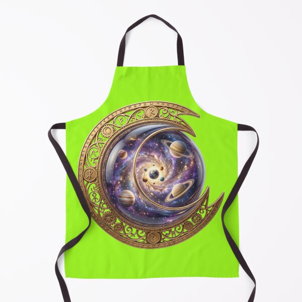Item preview, Cosmic Runes Moon Ornate Galaxy Astrological Astrolabe designed and sold by Utopian-Magic.