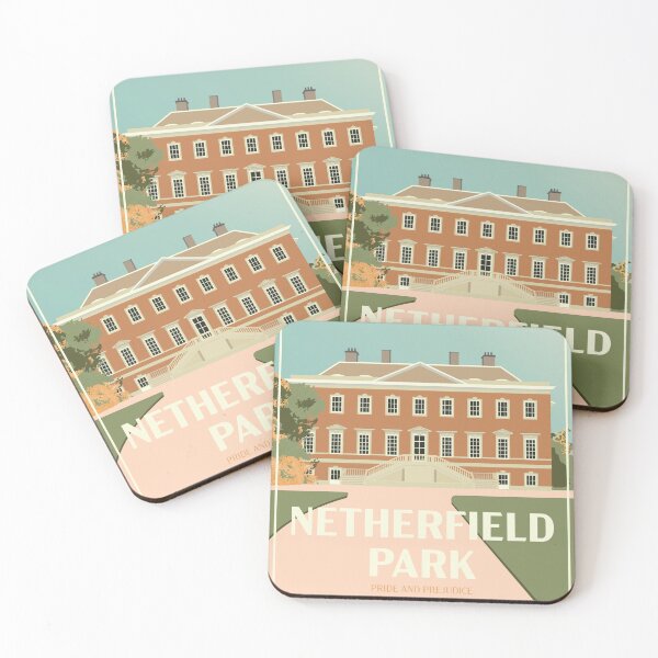 Item preview, Art Deco Netherfield Park from Pride and Prejudice Illustration designed and sold by MariOyama.