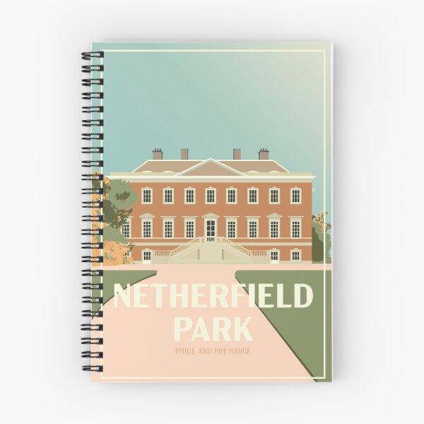 Item preview, Art Deco Netherfield Park from Pride and Prejudice Illustration designed and sold by MariOyama.