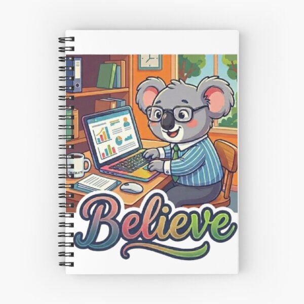 Item preview, Believe In Your Success Koala Busness llustration designed and sold by Northern Glow Art.