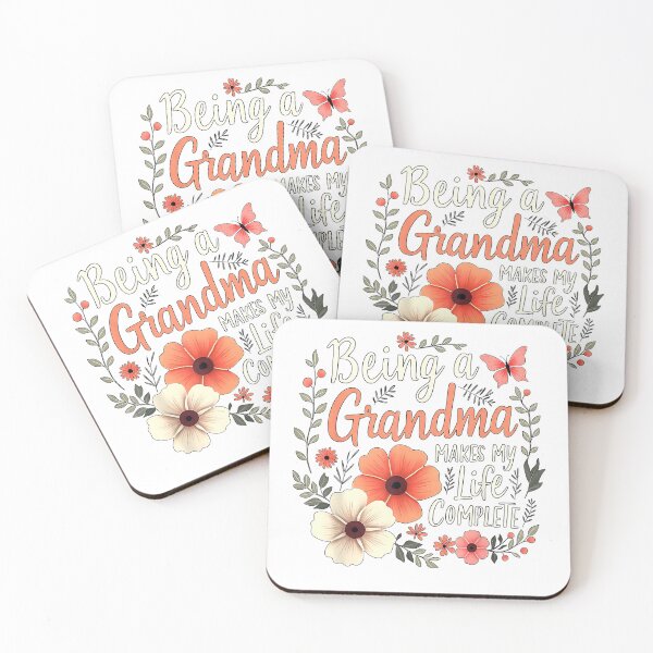 Item preview, Being A Grandma Makes My Life Complete Floral Butterfly T-Shirt designed and sold by RKdrawings.