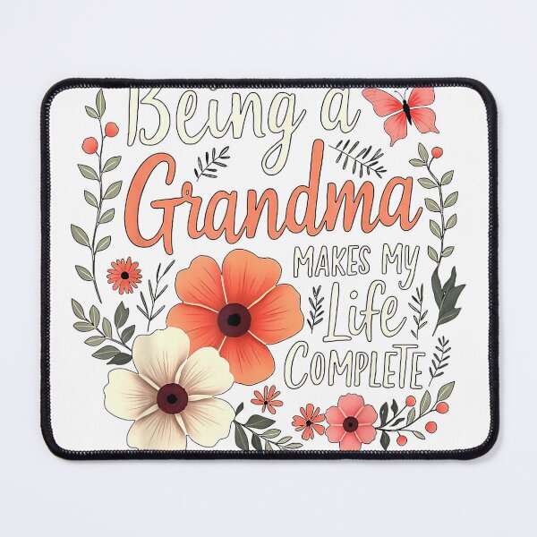 Item preview, Being A Grandma Makes My Life Complete Floral Butterfly T-Shirt designed and sold by RKdrawings.