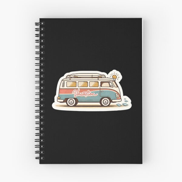 Item preview, Retro Camper Van Sticker Vintage Road Trip Surf Bus designed and sold by FestivityFinds.