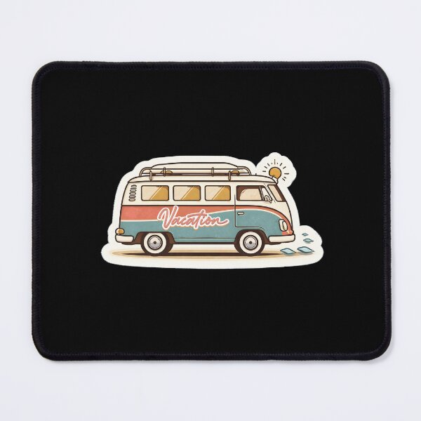 Item preview, Retro Camper Van Sticker Vintage Road Trip Surf Bus designed and sold by FestivityFinds.