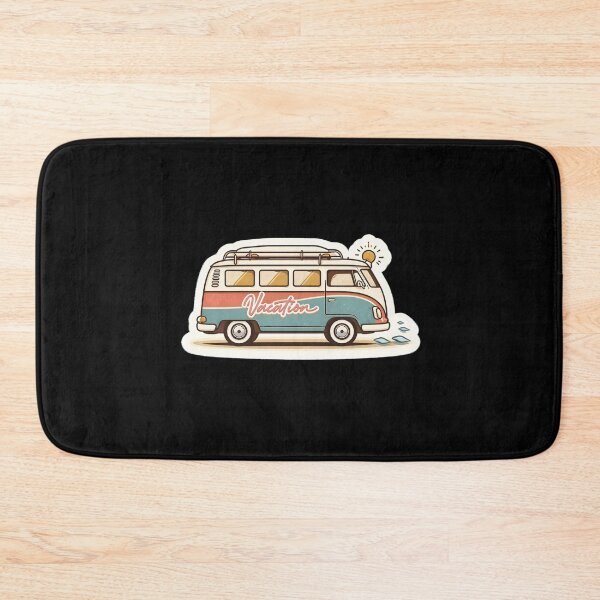 Item preview, Retro Camper Van Sticker Vintage Road Trip Surf Bus designed and sold by FestivityFinds.