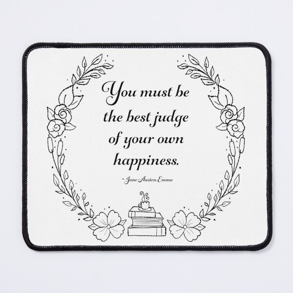 Item preview, Jane Austen Emma Happiness Quote text design designed and sold by MariOyama.
