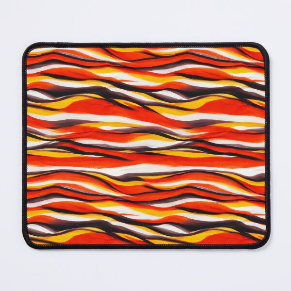 Item preview, Fiery Tribal Wave Pattern – Abstract African-Inspired Sunset Flow Art designed and sold by WheresMyMojo.