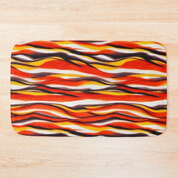 Item preview, Fiery Tribal Wave Pattern – Abstract African-Inspired Sunset Flow Art designed and sold by WheresMyMojo.