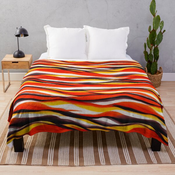 Item preview, Fiery Tribal Wave Pattern – Abstract African-Inspired Sunset Flow Art designed and sold by WheresMyMojo.