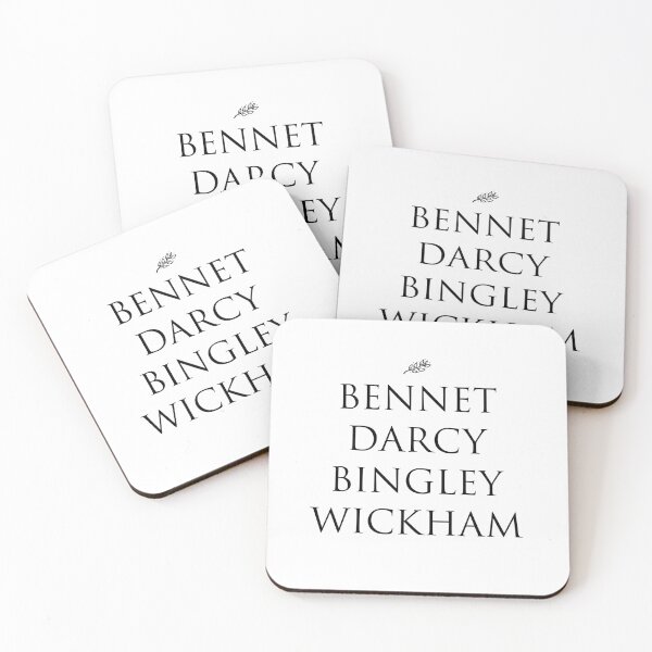 Item preview, Jane Austen Pride and Prejudice Famous Names Artwork designed and sold by MariOyama.