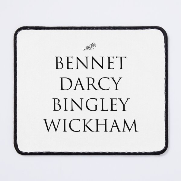 Item preview, Jane Austen Pride and Prejudice Famous Names Artwork designed and sold by MariOyama.