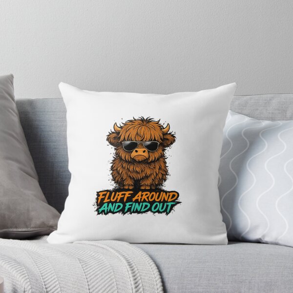 Item preview, fluff around and find out funny highland cow designed and sold by cass-vale-lab.