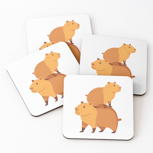 Item preview, cute capybara duo designed and sold by InnoventionEast.