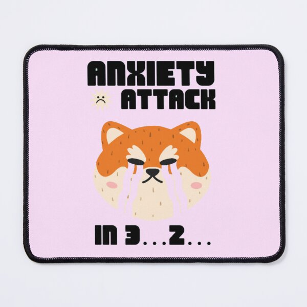Item preview, Anxiety Attack In 3 2 1 Funny Crying Shiba Cat Meme designed and sold by GenZFashion000.