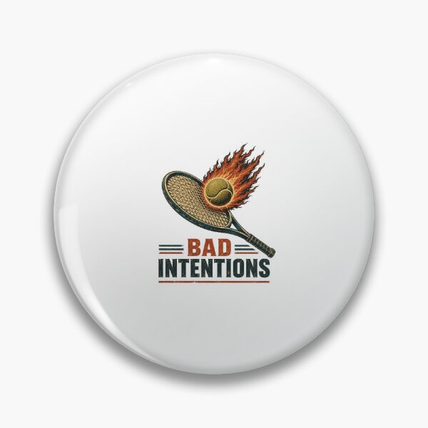 Item preview, bad intentions funny tennis player graphic premium designed and sold by cass-vale-lab.