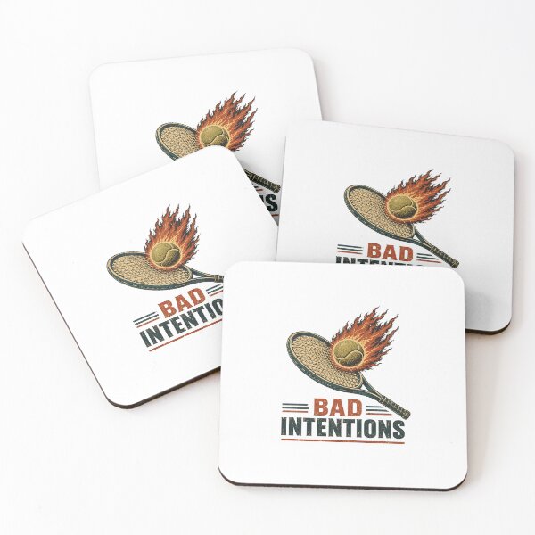 Item preview, bad intentions funny tennis player graphic premium designed and sold by cass-vale-lab.