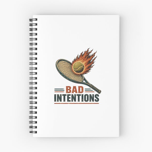 Item preview, bad intentions funny tennis player graphic premium designed and sold by cass-vale-lab.