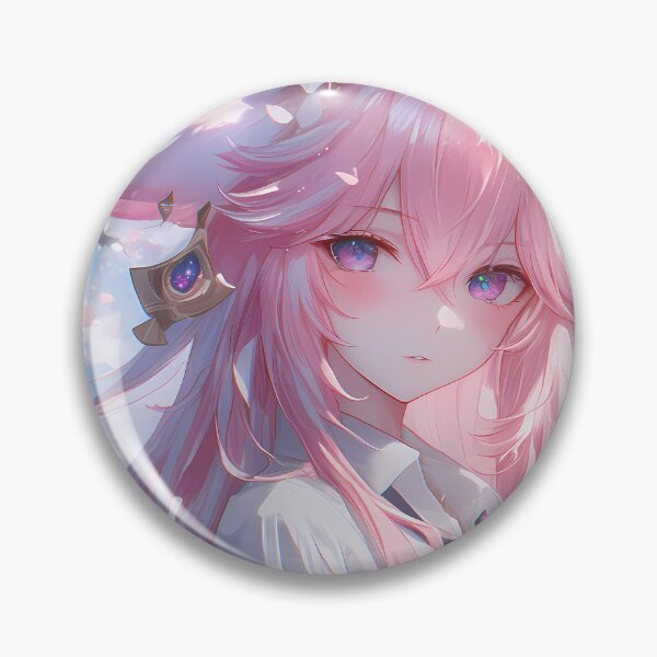 Item preview, Yae Miko Genshin Impact Cherry Blossom Sky Petals Portrait designed and sold by 108Recordings.