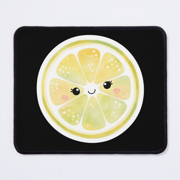 Item preview, Cute Kawaii Lemon Slice Sticker – Pastel Citrus Smiley designed and sold by FestivityFinds.