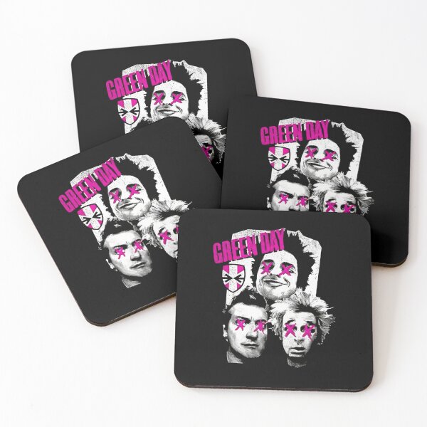 Item preview, Green Day Punk Rock Trio Neon Pink Cross Eyes designed and sold by Moonpaw-Whimsy.