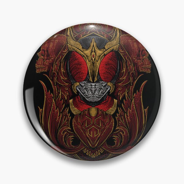 Item preview, Red Gold Masked Rider Engraving Style designed and sold by mazyoy.