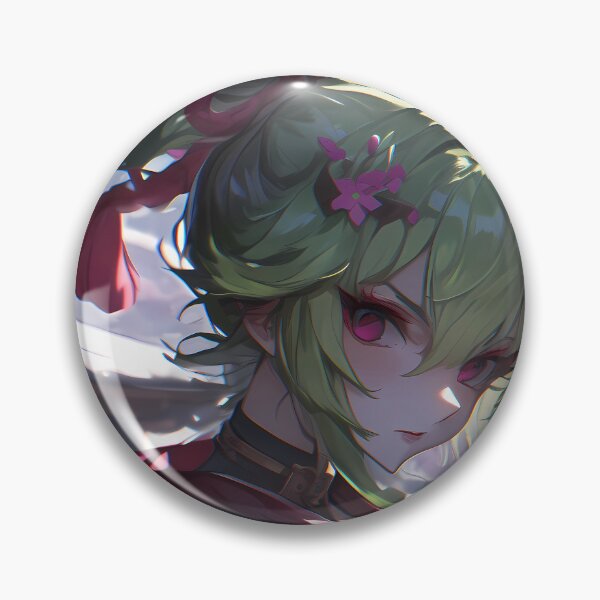 Item preview, Kuki Shinobu Genshin Impact Snowy Shrine Quiet Charm designed and sold by 108Recordings.