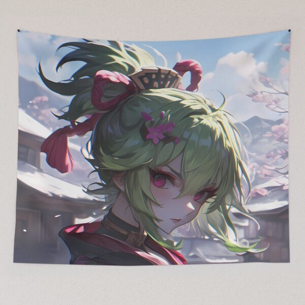 Item preview, Kuki Shinobu Genshin Impact Snowy Shrine Quiet Charm designed and sold by 108Recordings.