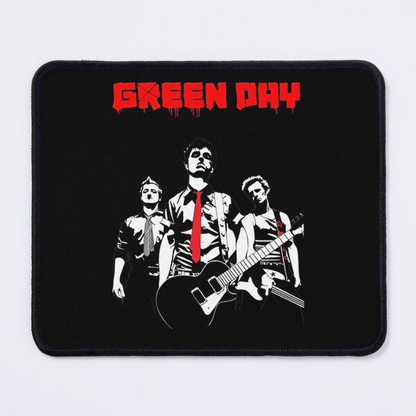 Item preview, Green Day Rock Band Black and White Red Tie Art designed and sold by Moonpaw-Whimsy.