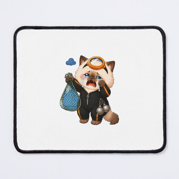 Item preview, KOREA HAENAM - Cute Chibi Ragdoll Cat Crying Empty Net Sticker designed and sold by KOREA-HAENAM.