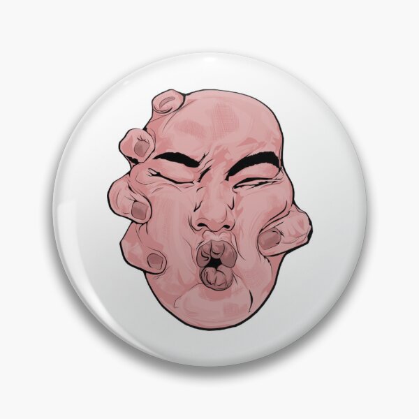 Item preview, Squeezed Face Surrealism Funny Trippy Melted Portrait designed and sold by DizayDizay.