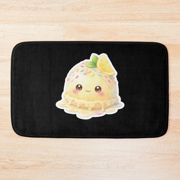 Item preview, Kawaii Lemon Ice Cream Sticker Cute Dessert Art designed and sold by FestivityFinds.