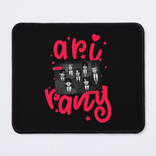 Item preview, BTS Bangtan Arirang Swim Pink Typography designed and sold by Moonpaw-Whimsy.