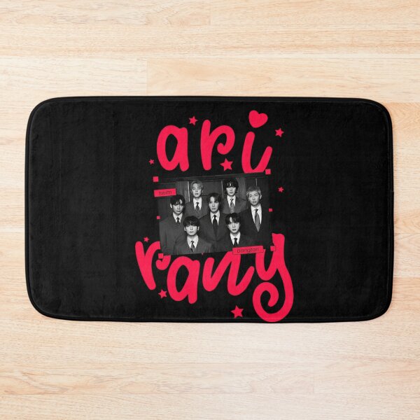Item preview, BTS Bangtan Arirang Swim Pink Typography designed and sold by Moonpaw-Whimsy.