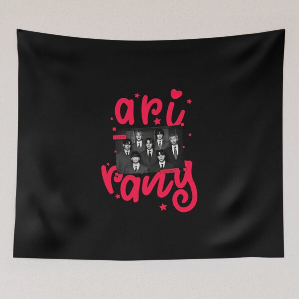 Item preview, BTS Bangtan Arirang Swim Pink Typography designed and sold by Moonpaw-Whimsy.