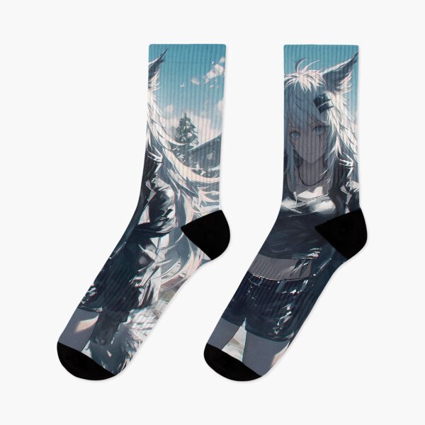 Item preview, Lappland Arknights Prelude To Dawn Snowy Street White Hair designed and sold by 108Recordings.