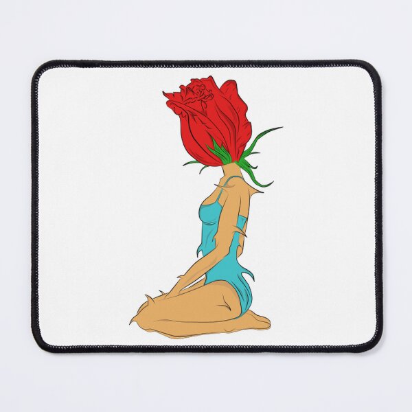 Item preview, Thorny Rose Lady Cute Vintage Botanical Silhouette designed and sold by DizayDizay.