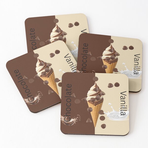 Item preview, Chocolate Vanilla Ice Cream Twist Design designed and sold by Divichan.
