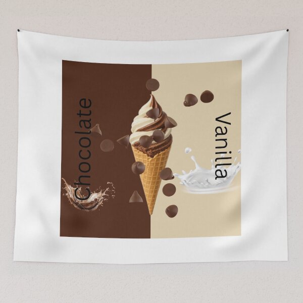 Item preview, Chocolate Vanilla Ice Cream Twist Design designed and sold by Divichan.