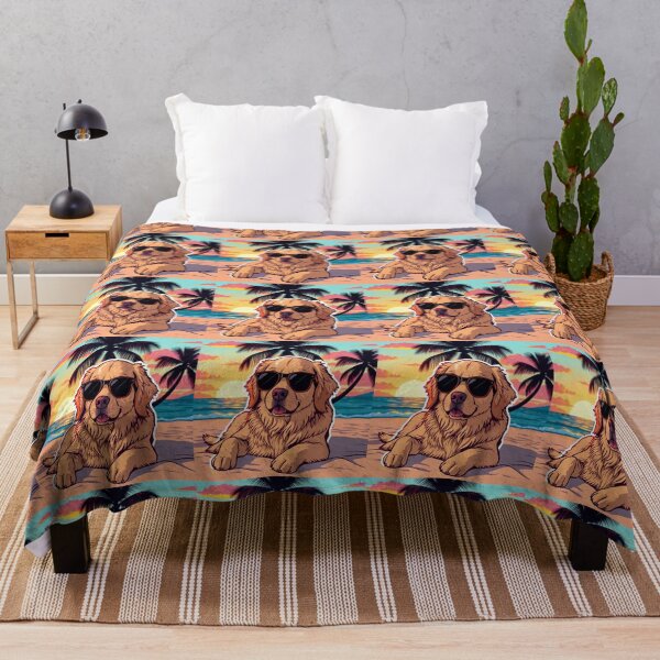 Item preview, Golden Retriever Sunglasses Beach designed and sold by Faeblehoarder.